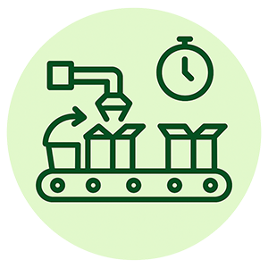 Risparmio sui tempi di confezionamento
